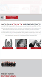 Mobile Screenshot of mcleancountyorthopedics.com
